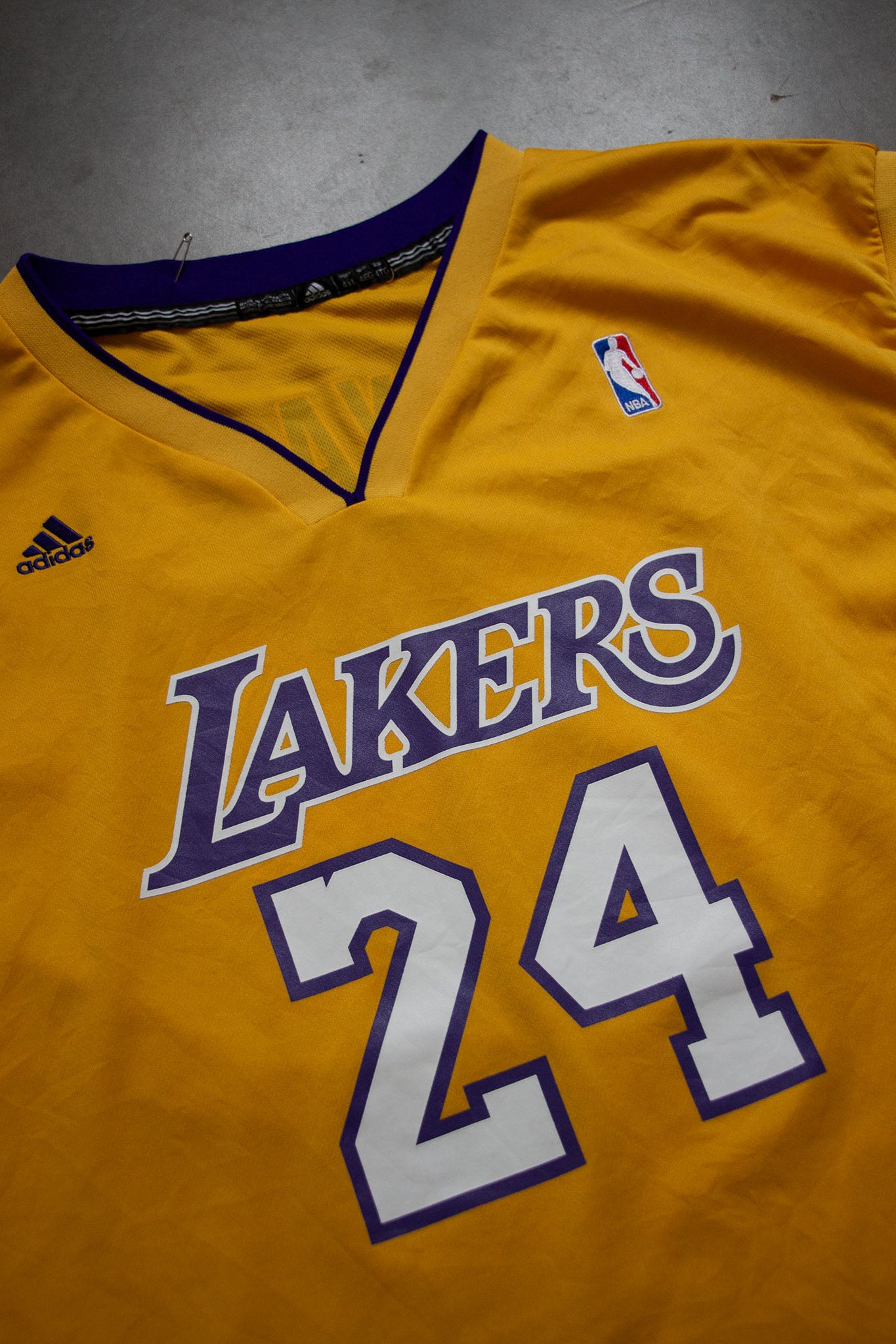 Kobe Bryant Los Angeles Lakers Yellow Replica Jersey