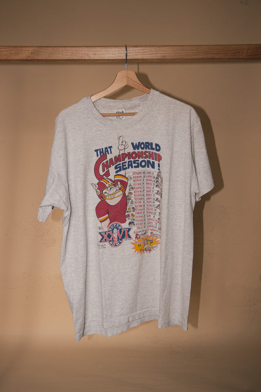 NFL Super Bowl T-shirt (1992) - Washington Redskins