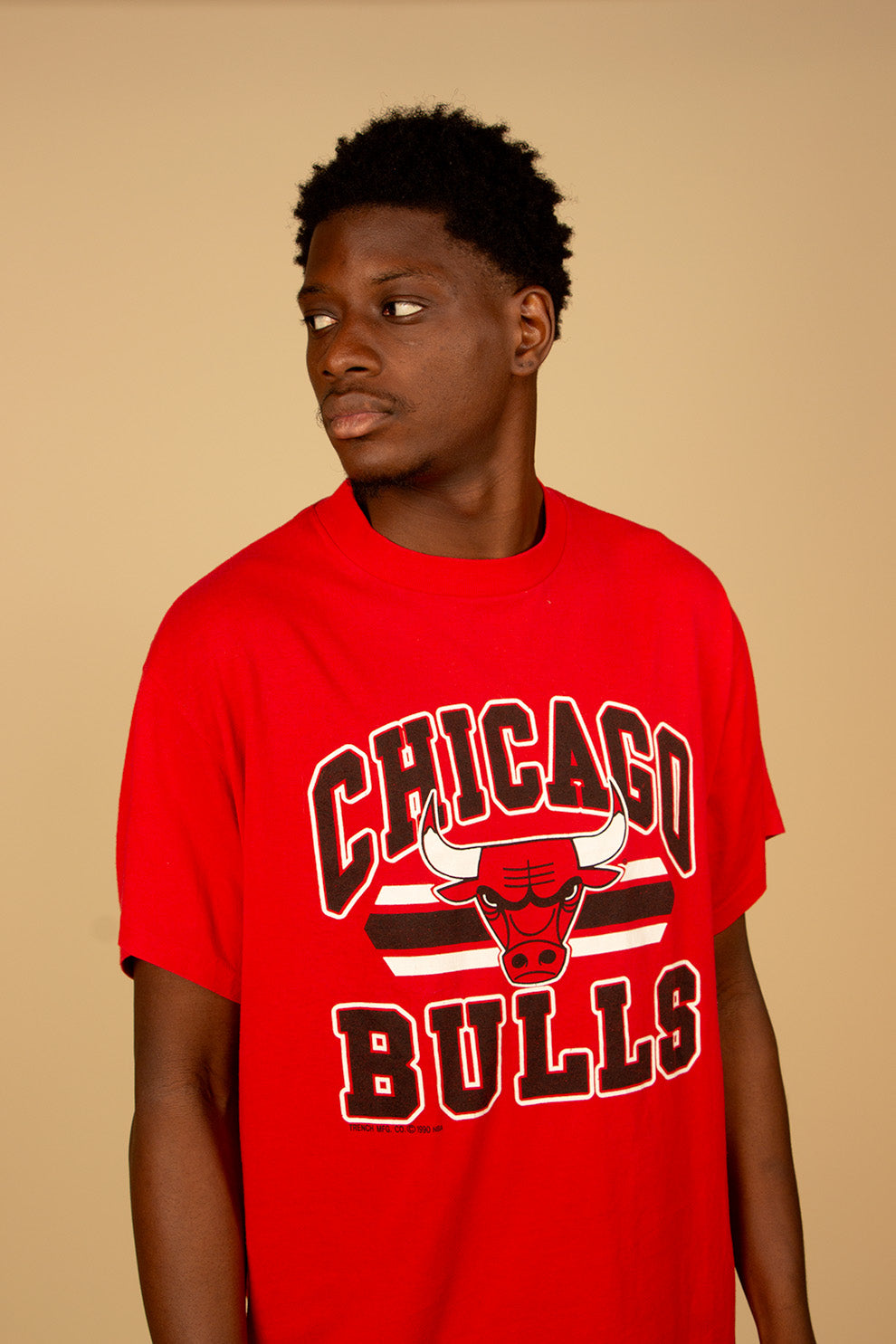 T-shirt Chicago Bulls Rouge Made in USA