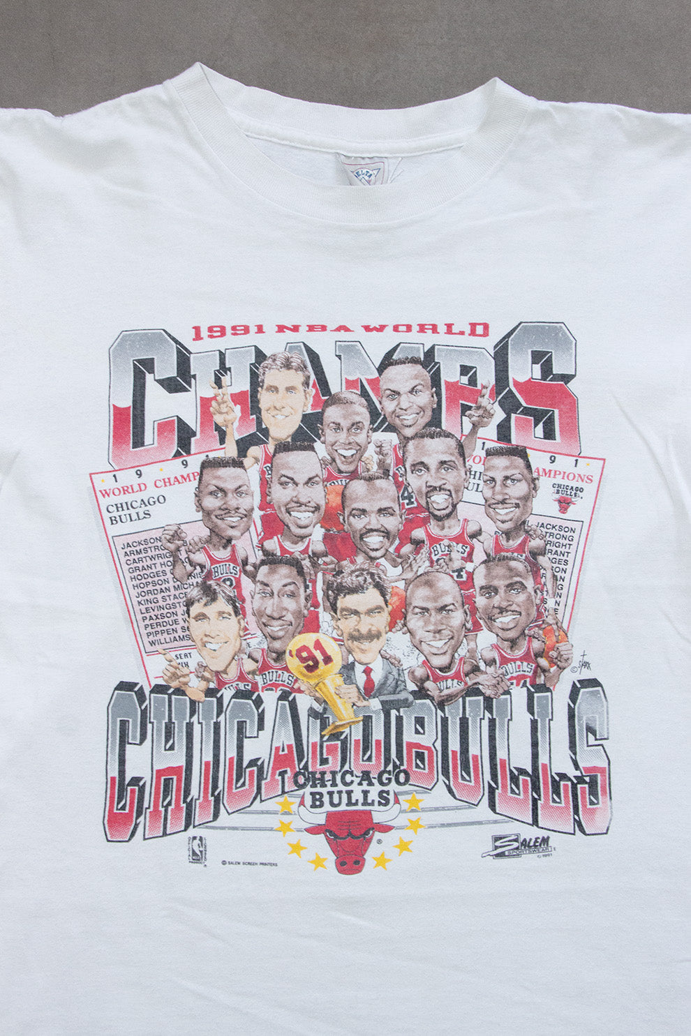 T-shirt Chicago Bulls NBA Champions 1991