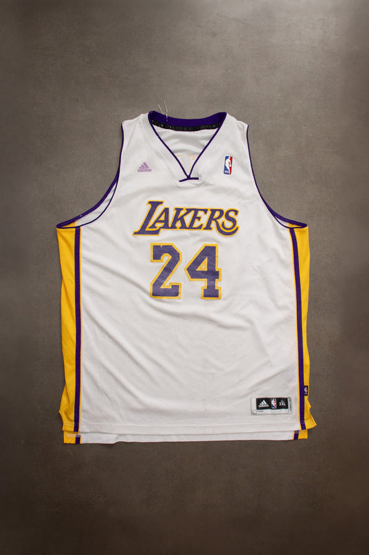 Kobe Bryant Los Angeles Lakers White Replica Jersey