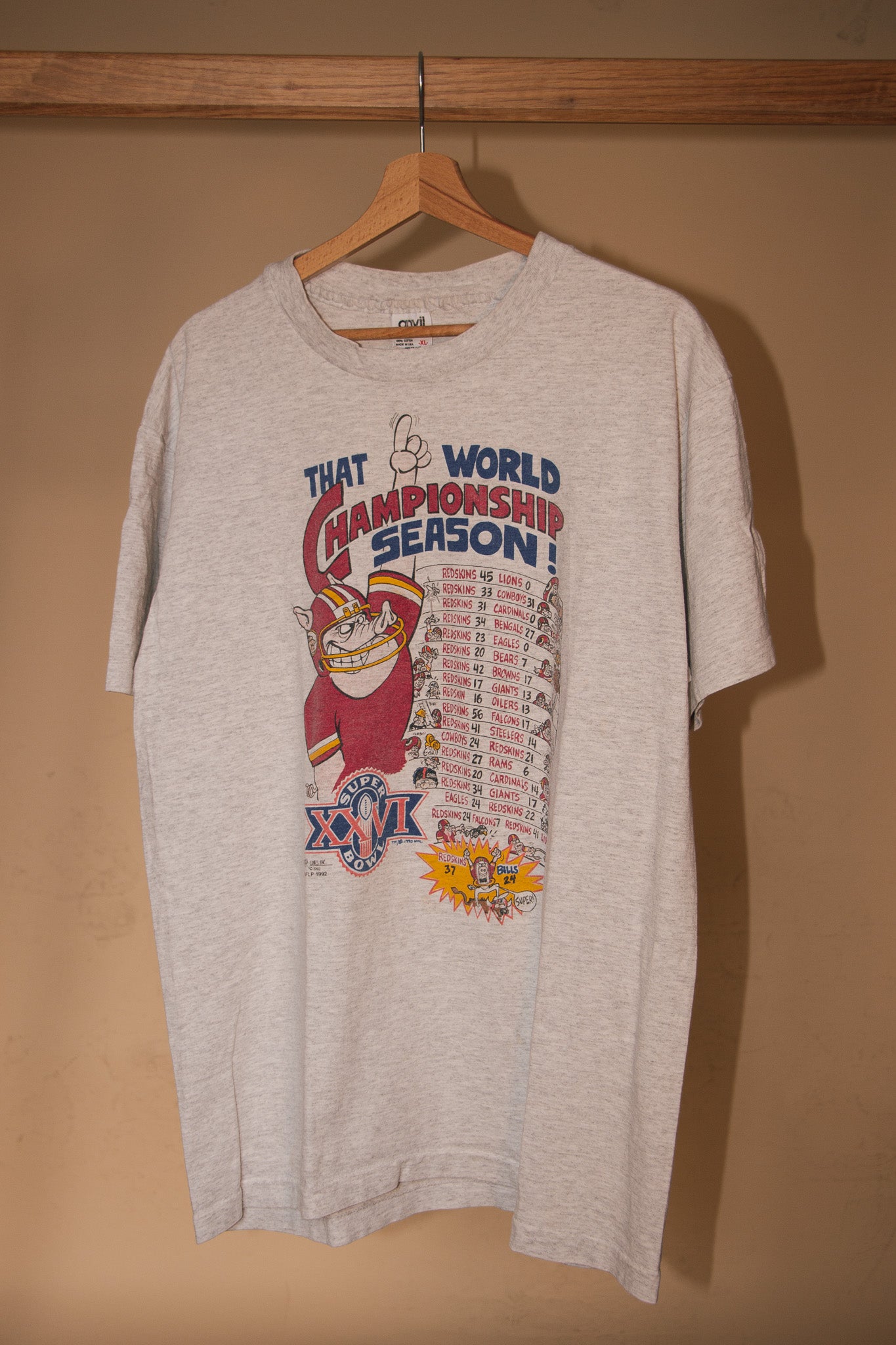 T-shirt NFL Super Bowl (1992) - Redskins de Washington