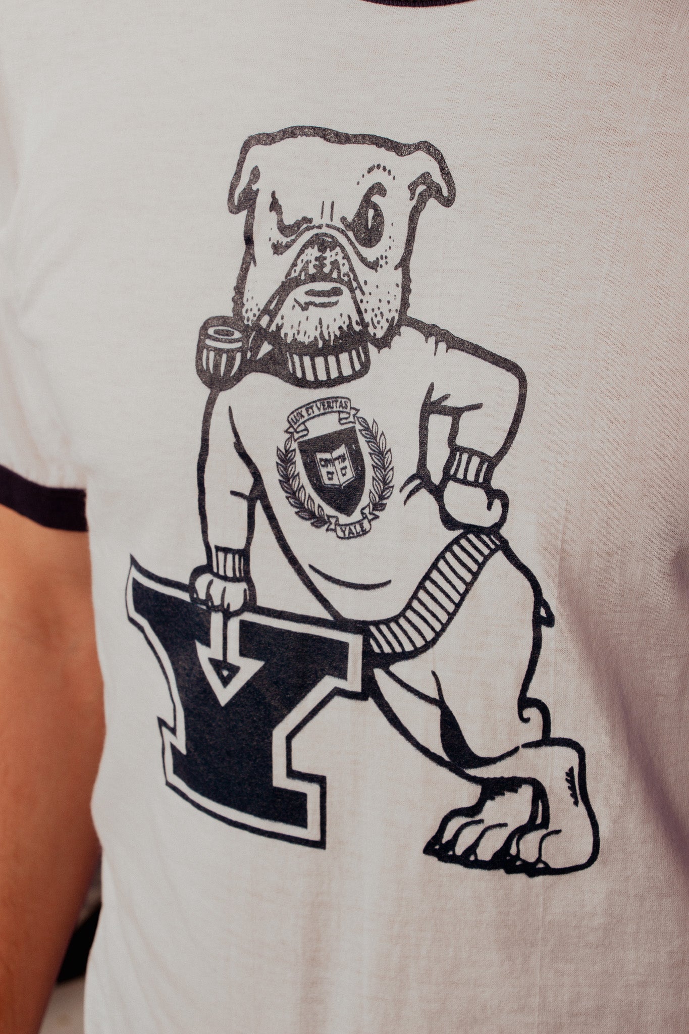 T-shirt NCAA Yale - 80s - Single Stitch