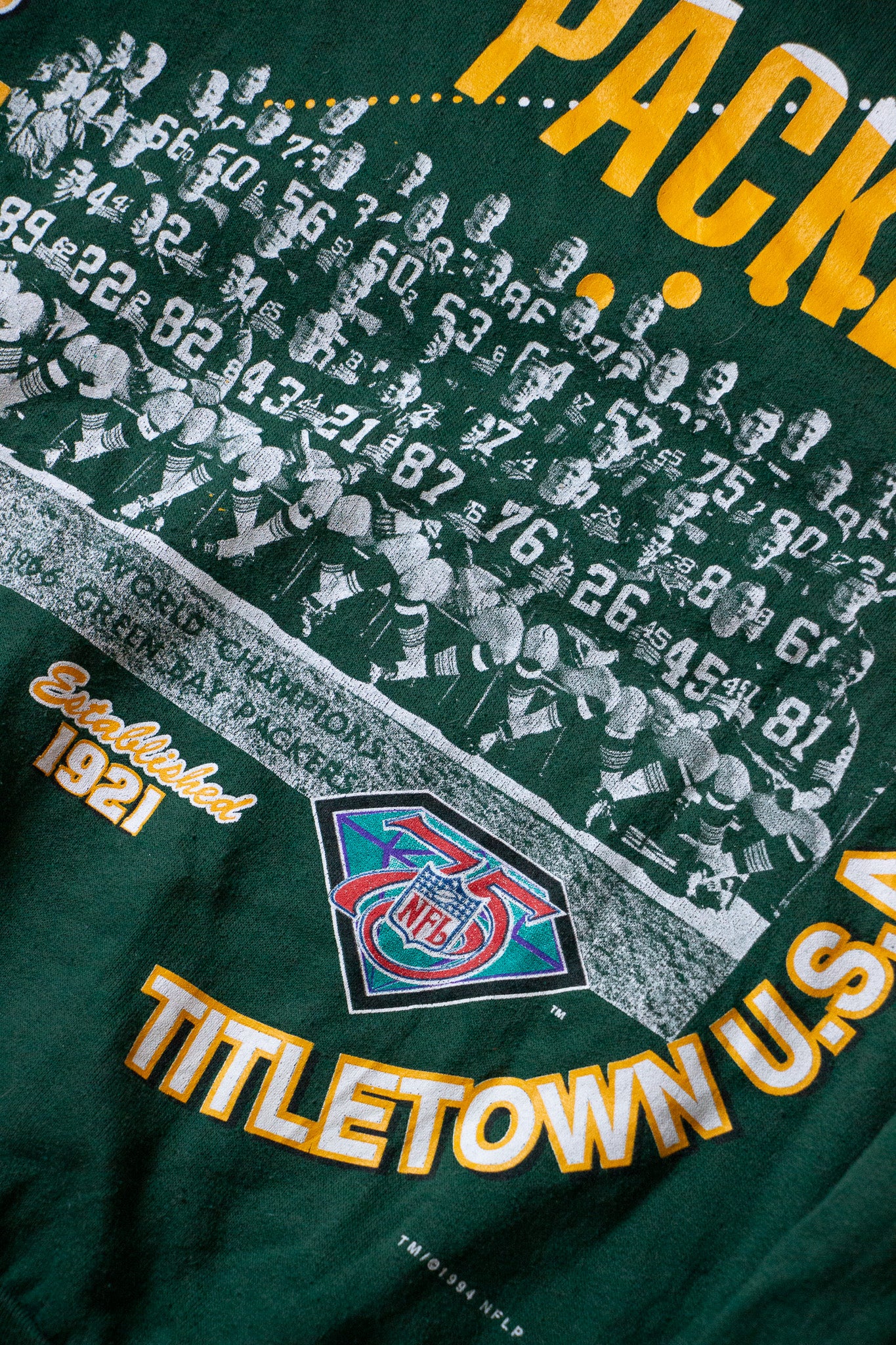 Sweat Packers Green Bay Rétro 1966