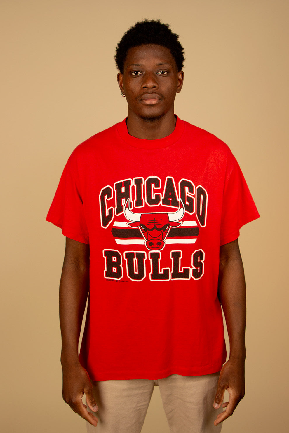 T-shirt Chicago Bulls Rouge Made in USA